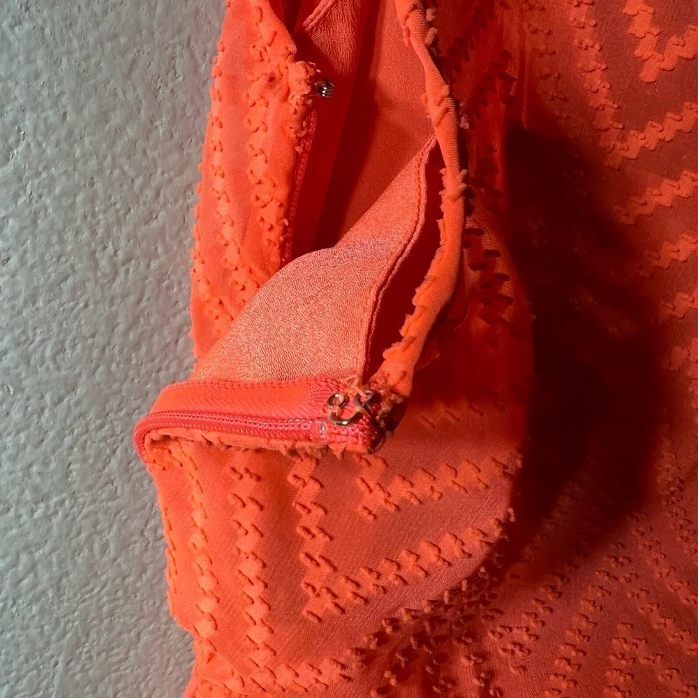 J.Crew Neon Orange Sleeveless Dress - Picture 7 of 12